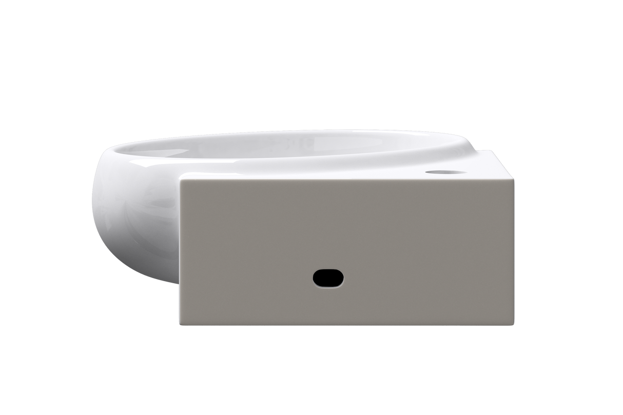 glasvilla Waschbecken Aufsatzwaschbecken Hängewaschbecken Klein Waschschale aus Keramik Weiß mit Nano-Beschichtung für das Badezimmer und Gäste-WC Brüssel002