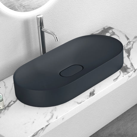 glasvilla Waschbecken Aufsatzwaschbecken Waschschale aus Mineralguss inkl. Nano-Versiegelung Col826