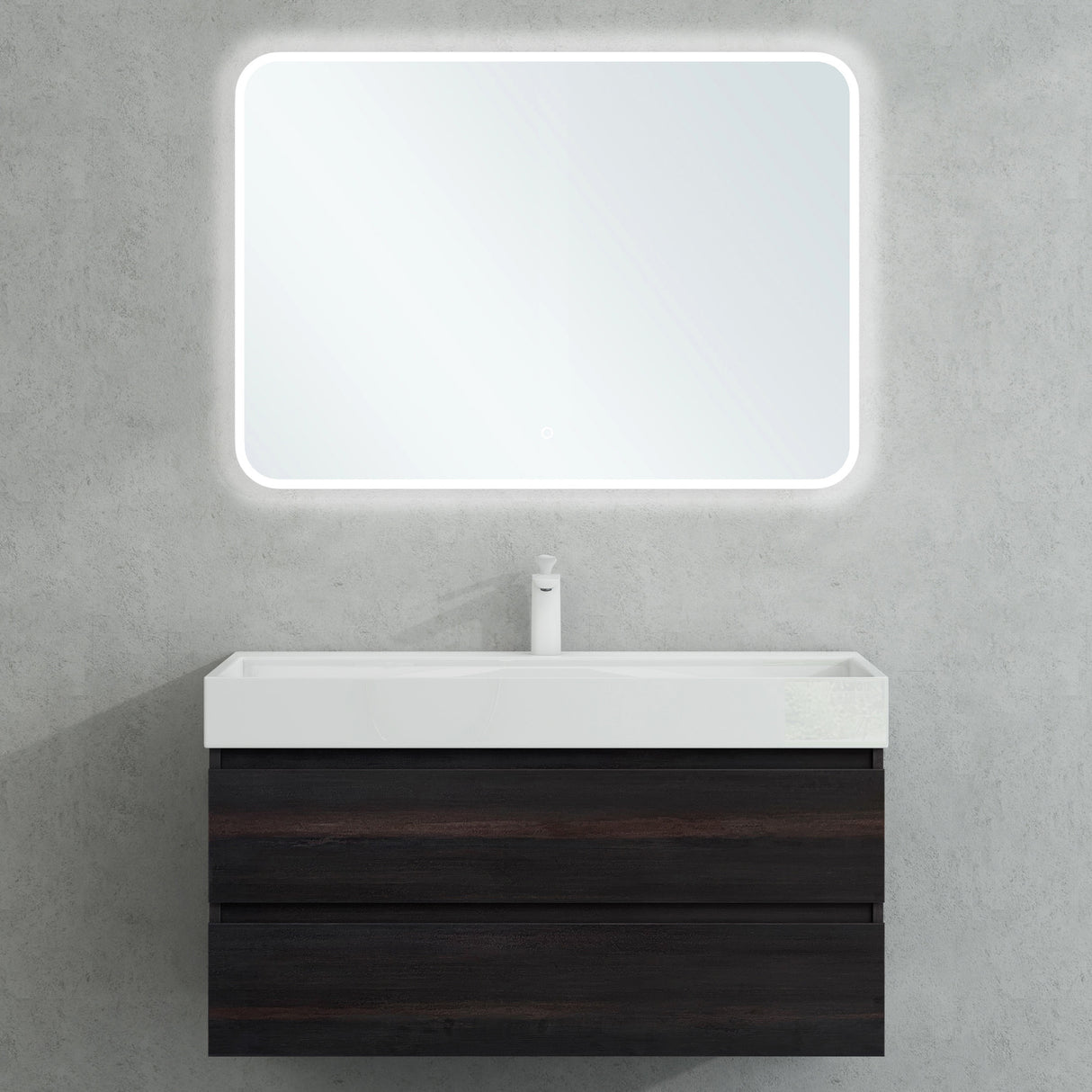 glasvilla Badmöbel-Set Waschbeckenunterschrank Verona mit 2-Schubladen inkl. Waschbecken und Ablaufgarnitur