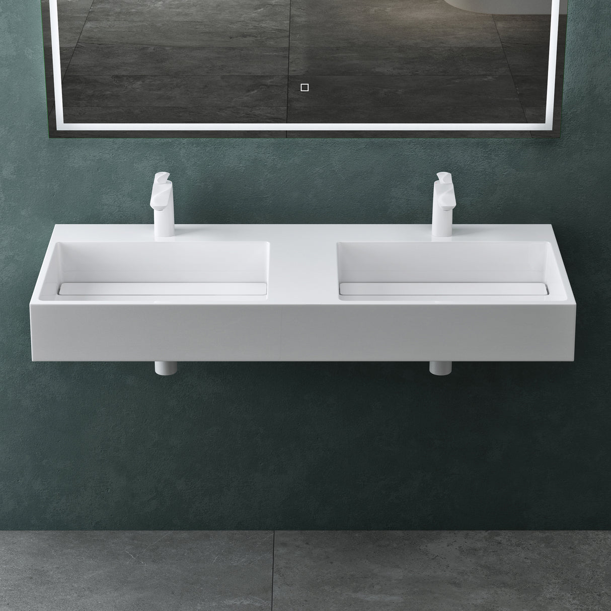 Lavabo Glasvilla Col12 – Mineralguss, diseño moderno y libertad total de instalación