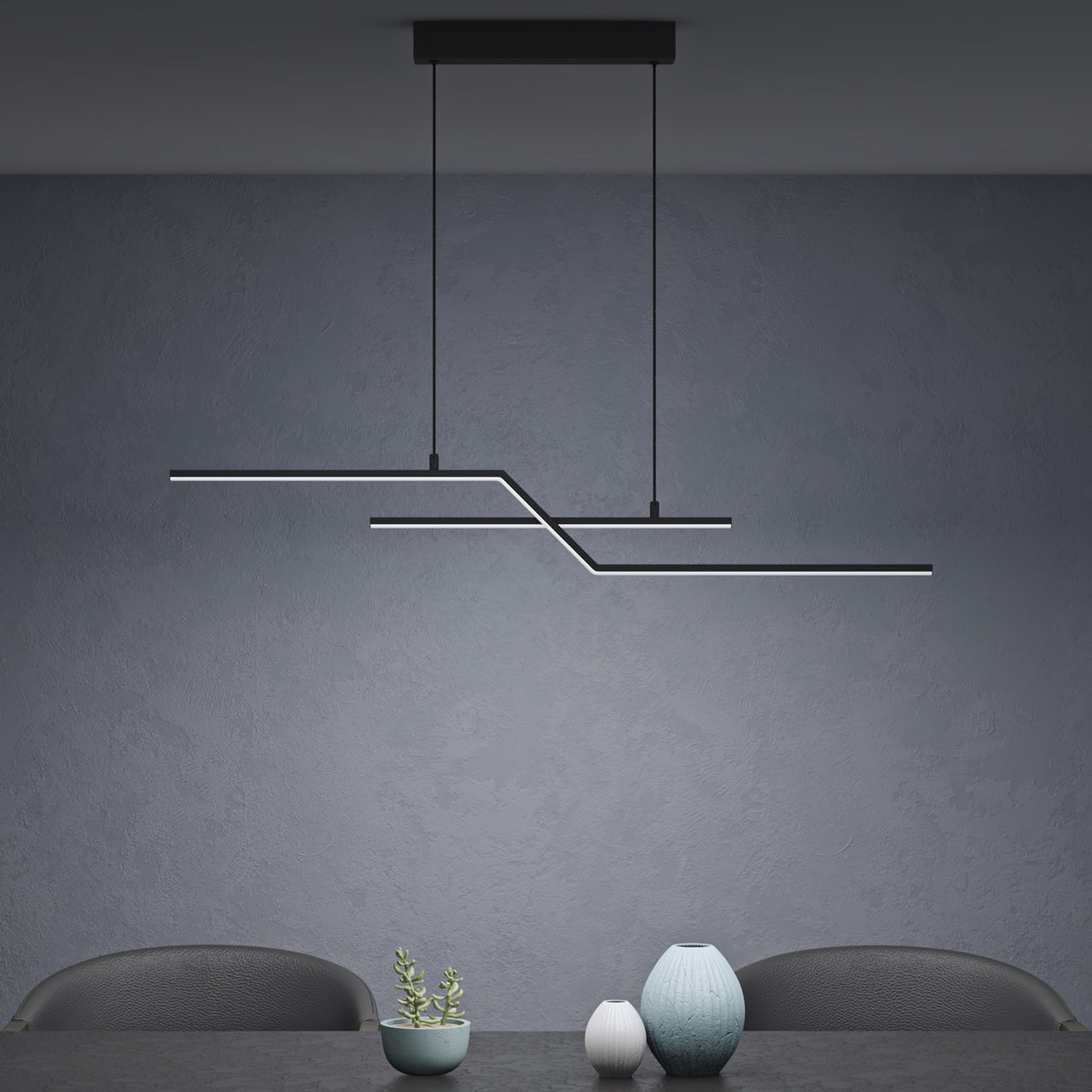 glasvilla Lampadario a Sospensione a Cavo Regolabile Lampada da Soffitto a Sospensione per Sala da Pranzo, Camera da Letto e Soggiorno