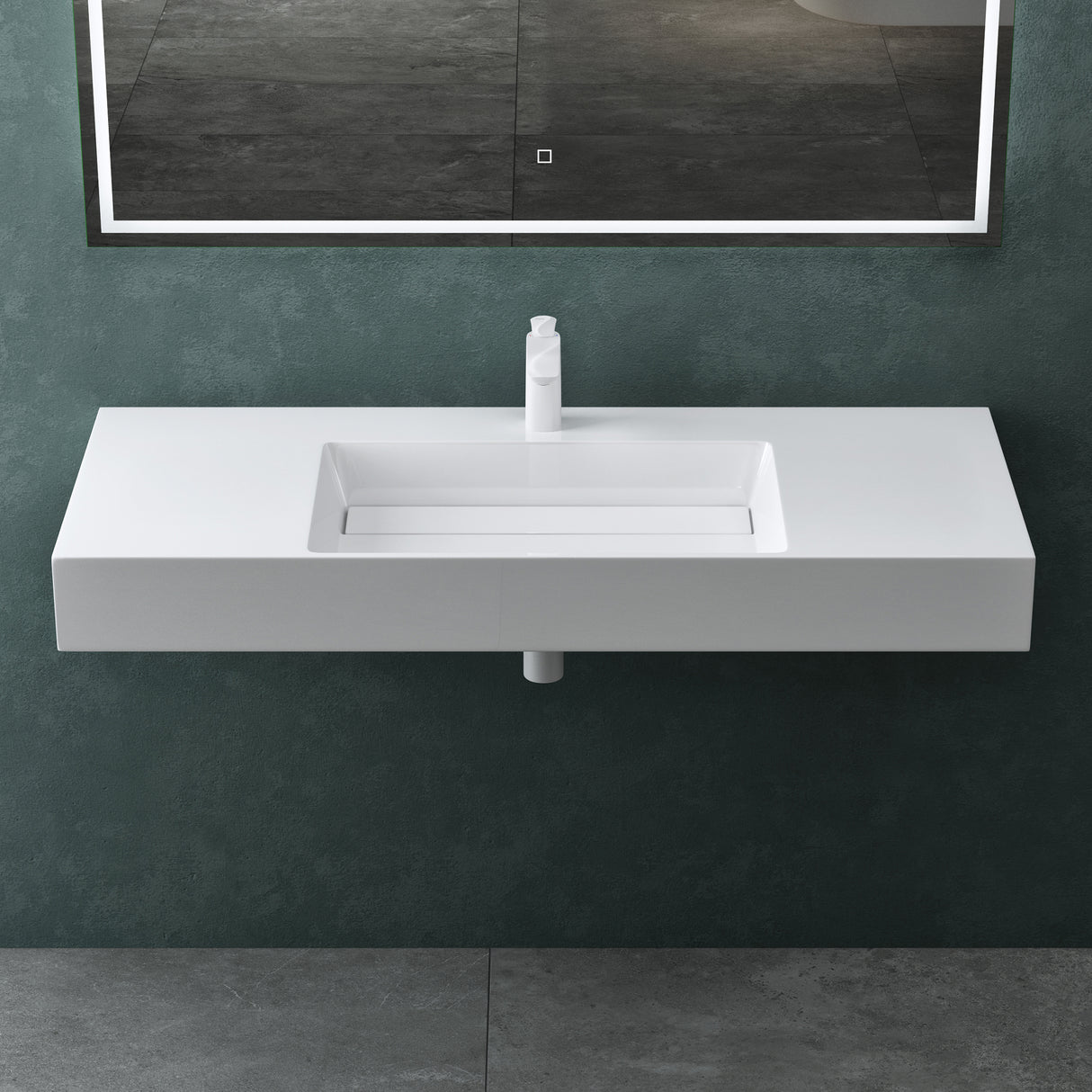 Lavabo Glasvilla Col12 – Mineralguss, diseño moderno y libertad total de instalación