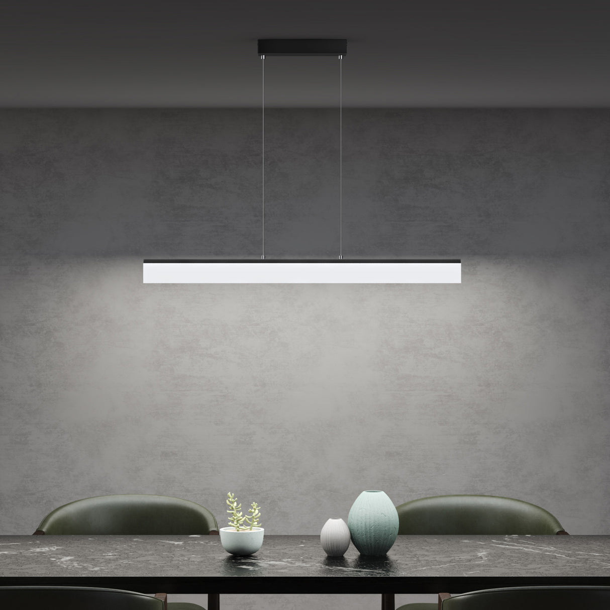 glasvilla Pendelleuchte LED Hängelampe Dimmbar mit Fernbedienung 3000K/4000K/6000K Verstellbares Kabel Hängeleuchte für Esszimmer Wohnzimmer Schlafzimmer