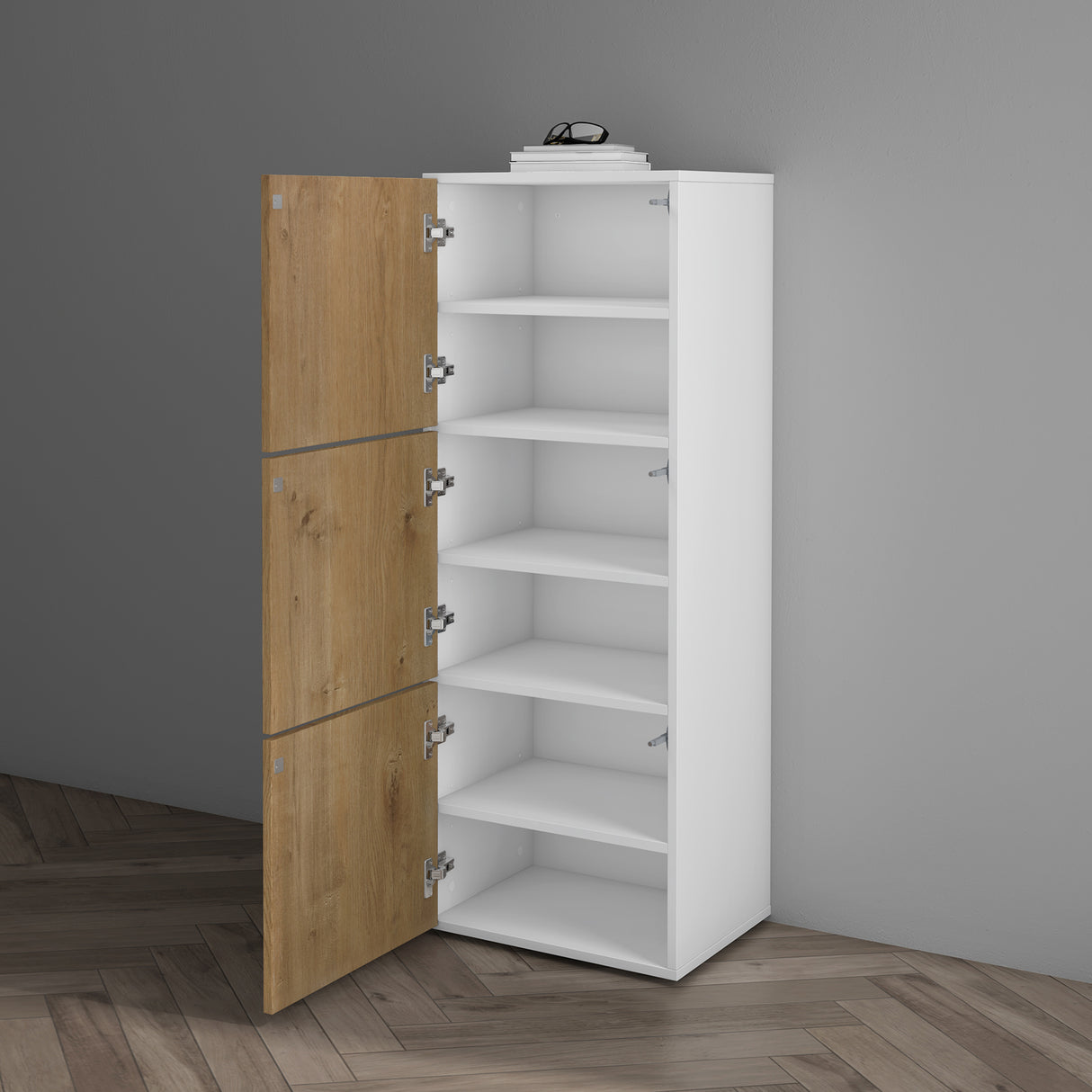 glasvilla zapatero cómoda de zapatos con 3 armarios BTH: 45x36x120 cm estante para zapatos muebles zapatero02