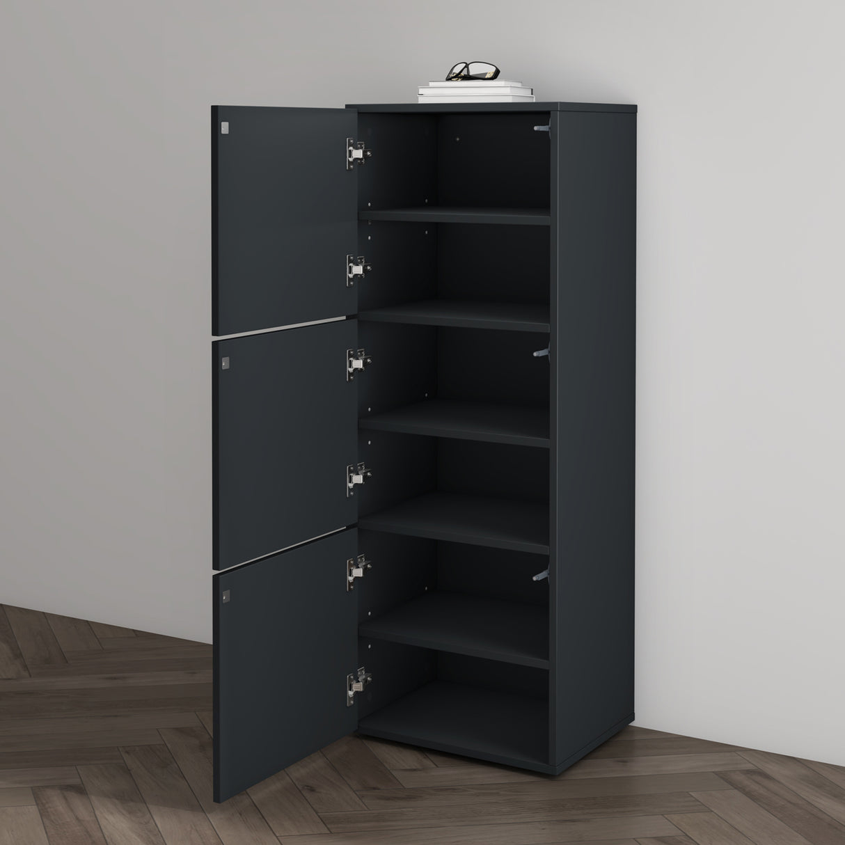 glasvilla zapatero cómoda de zapatos con 3 armarios BTH: 45x36x120 cm estante para zapatos muebles zapatero02