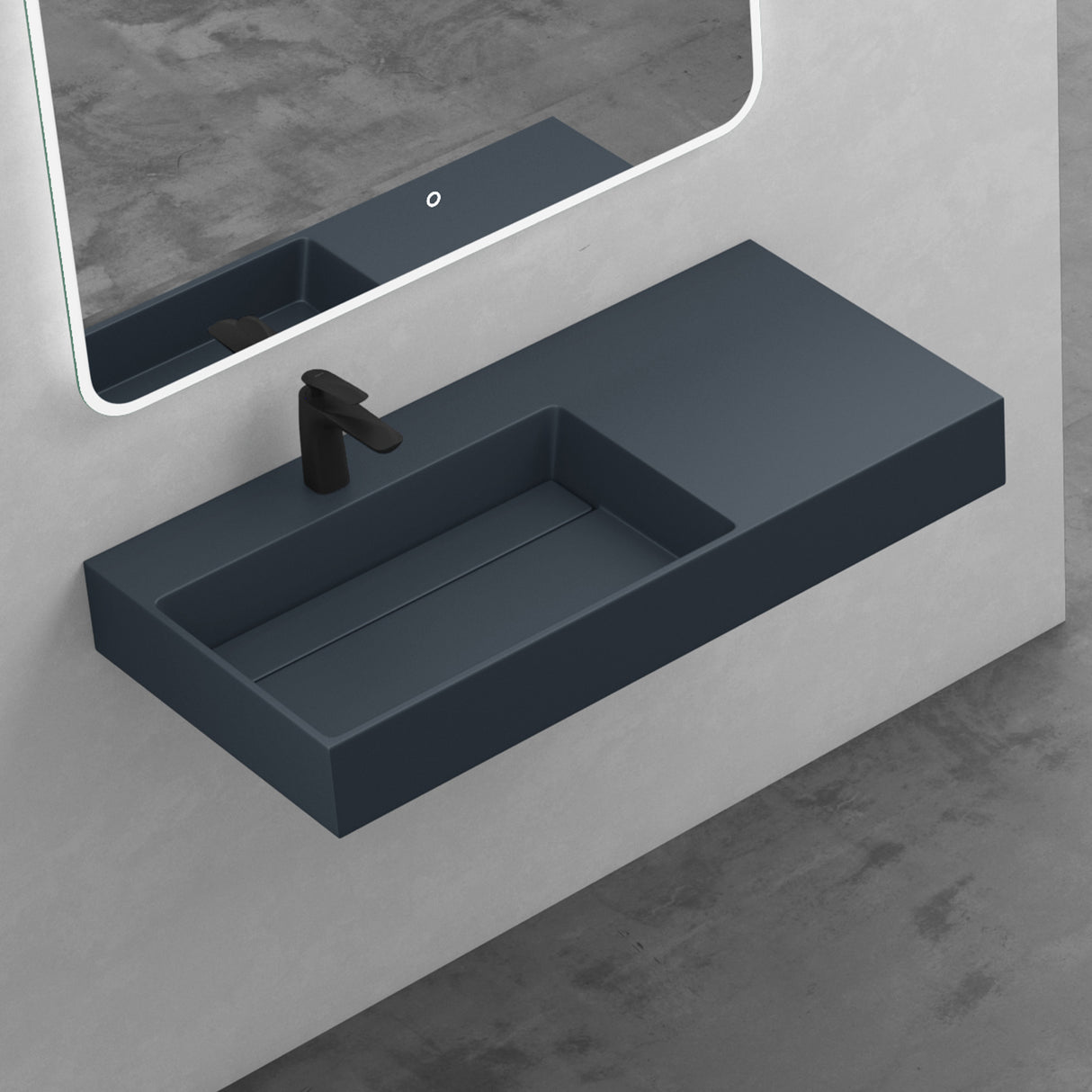 Lavabo Glasvilla Col12 – Mineralguss, diseño moderno y libertad total de instalación