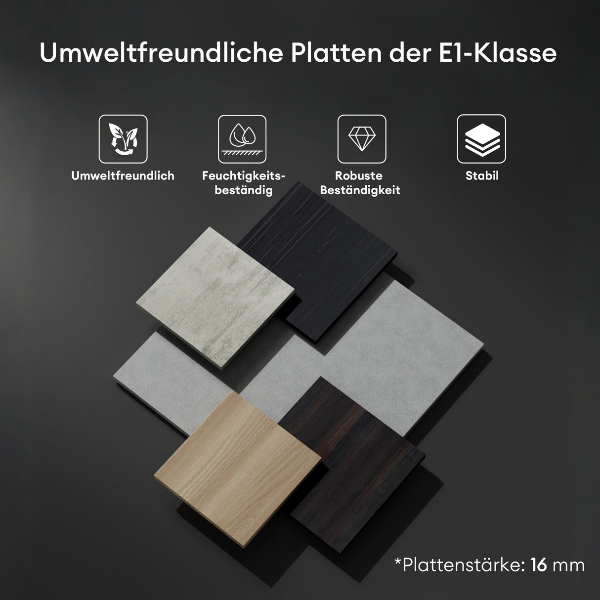 glasvilla Badmöbel-Set Waschbeckenunterschrank Verona mit 2-Schubladen inkl. Waschbecken und Ablaufgarnitur