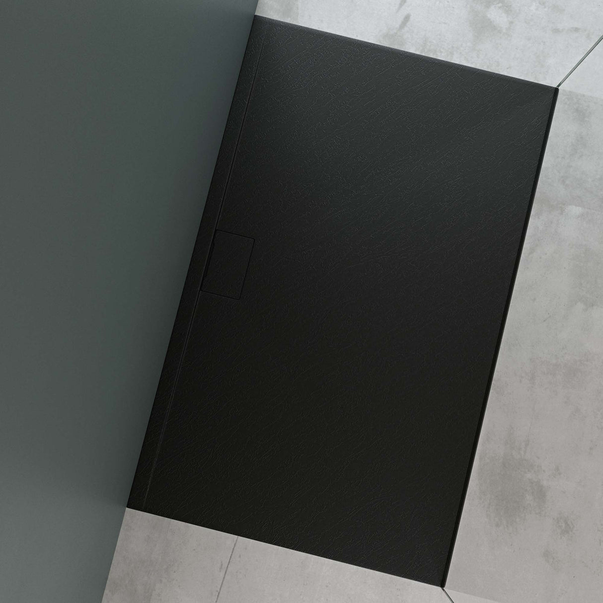 glasvilla Receveur de Douche Bac À Douche en Solid Surface Raccords DIN Geoma07