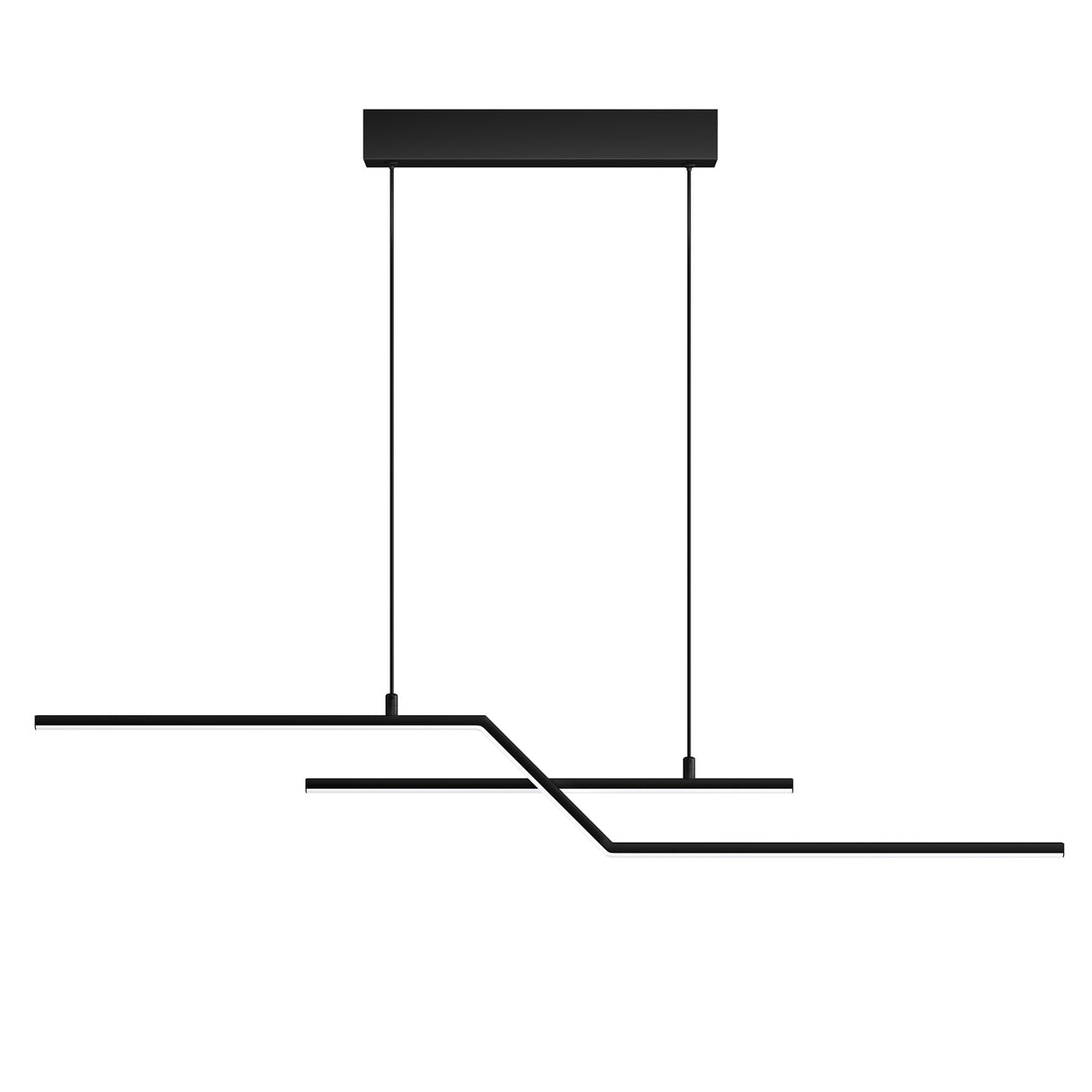glasvilla Pendelleuchte 105cm LED Hängelampe Linear design 3000K/4000K/6000K Verstellbares Kabel 18W Hängeleuchte für Esszimmer Wohnzimmer Schlafzimmer