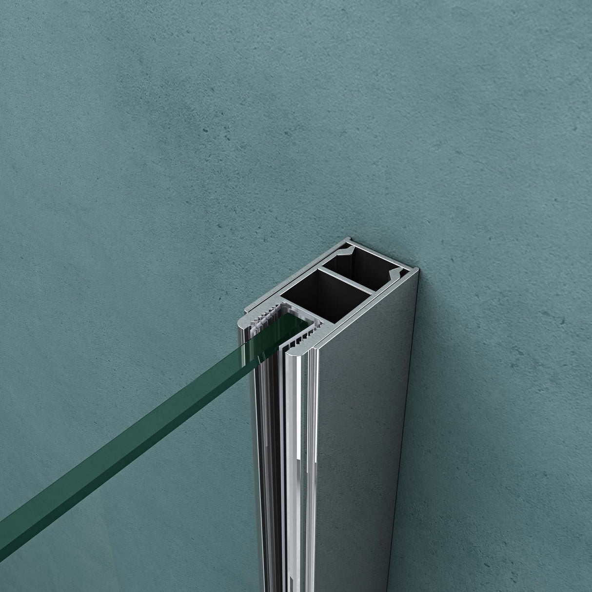 cabina de ducha en forma de pentágono glasvilla con plato de ducha, mampara de ducha de vidrio templado, instalación a ras de suelo posible, 8mm ESG, ducha Ravenna08