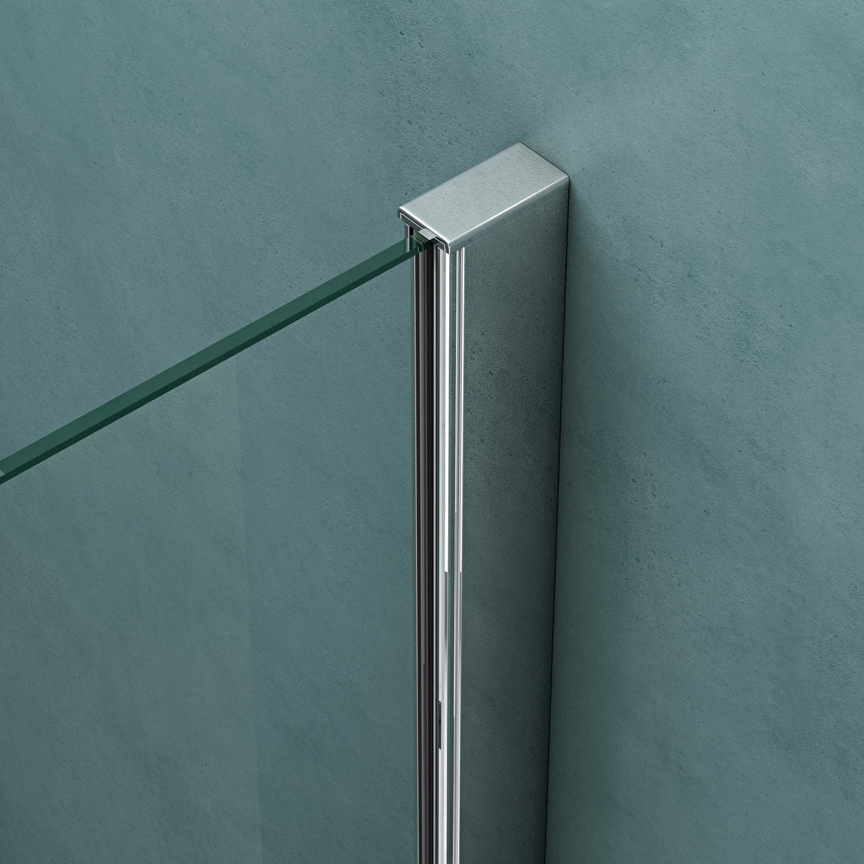 cabina de ducha en forma de pentágono glasvilla con plato de ducha, mampara de ducha de vidrio templado, instalación a ras de suelo posible, 8mm ESG, ducha Ravenna08