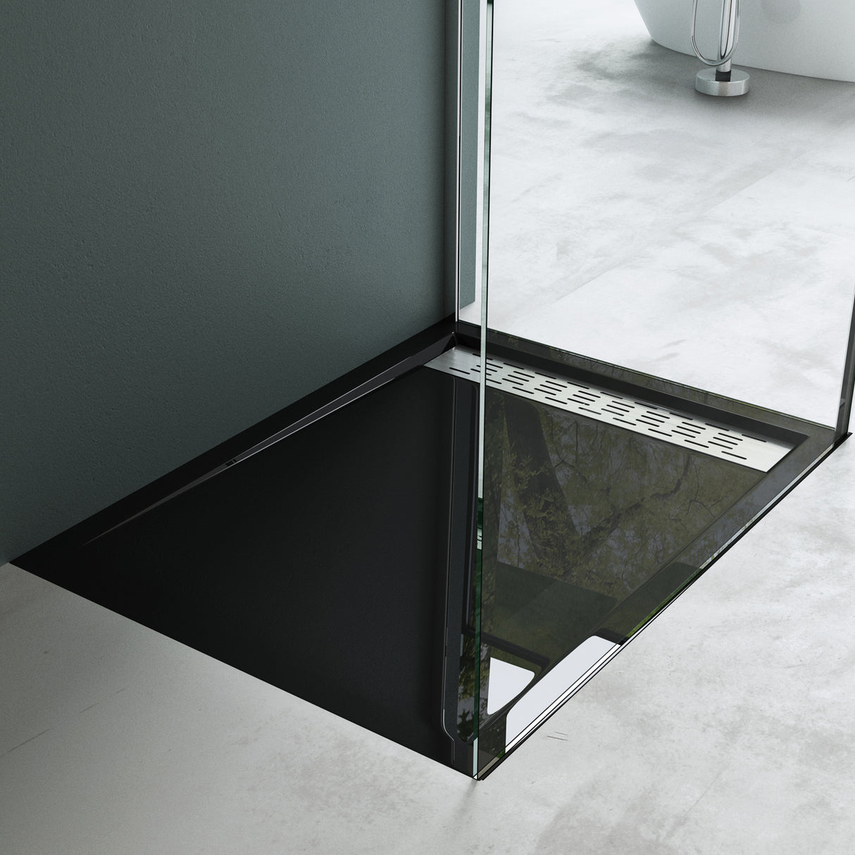 glasvilla Duschwanne Duschtasse de acrílico de alta calidad rectangular cuadrada Xetro04