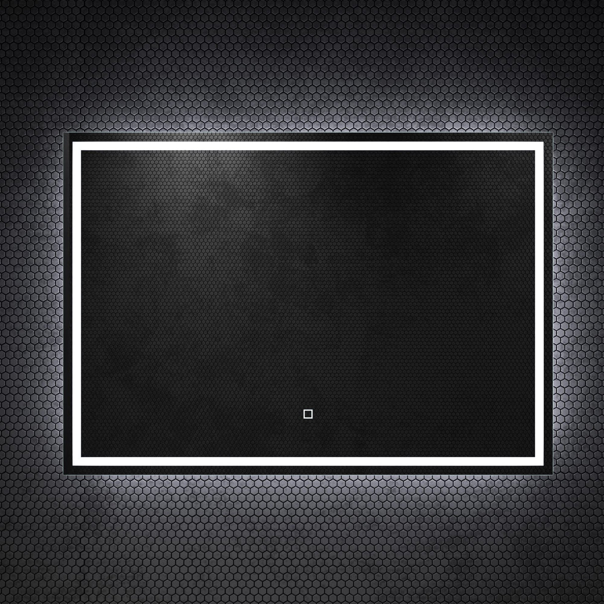 glasvilla Espejo de pared Espejo de baño LED Espejo de baño con interruptor táctil, sin vaho gracias a la capa antifog Espejo LED02