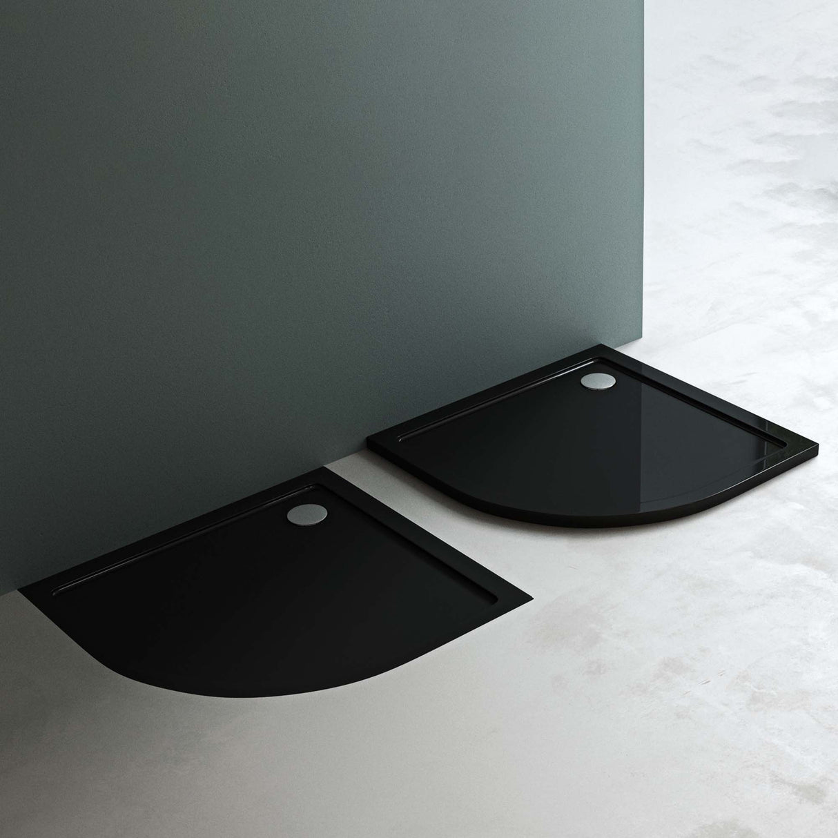 glasvilla Duschwanne Duschtasse de acrílico sanitario cuarto de círculo Faro3