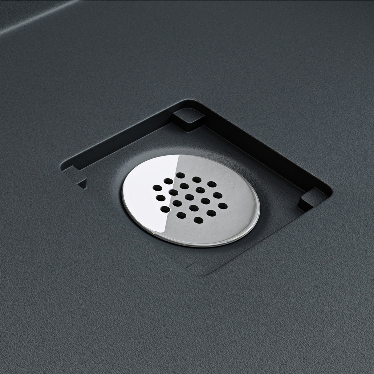 glasvilla Waschbecken mineralguss Einbauwaschbecken mit Ablaufabdeckung Col104