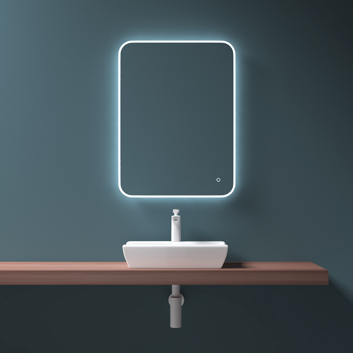 glasvilla Waschbecken Aufsatzwaschbecken,weiß Brüssel152B aus Keramik,mit Nano-Beschichtung