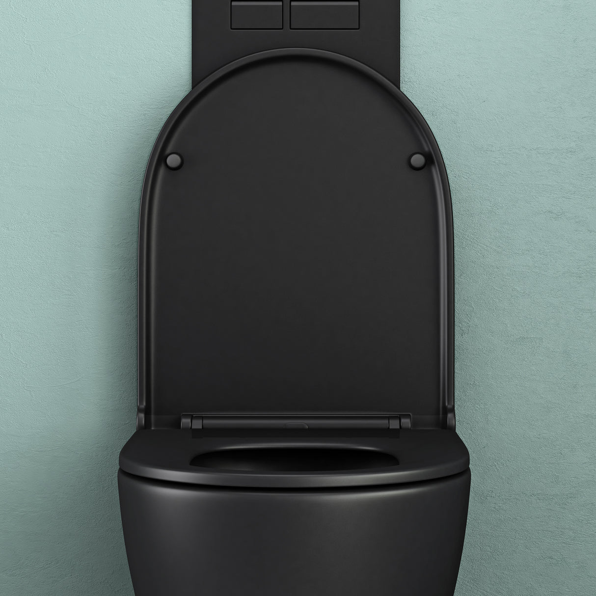 glasvilla Wand WC spülrandlos Schwarz Hänge WC spülrandlos Toilette WC mit Sitz Softclose