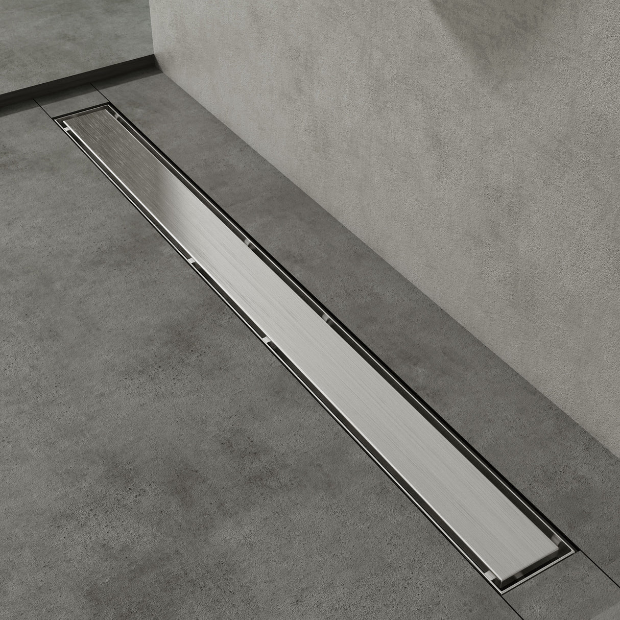 glasvilla Duschrinne desagüe de suelo de acero inoxidable | conjunto completo de canal de desagüe para baño | desagüe apto para azulejos 35L/min | filtro de pelo KE110