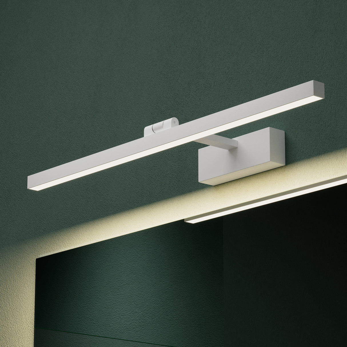 Lampe de salle de bain LED pour miroir Glasvilla | Lampe miroir, lampe de salle de bain 4000K | 9 W rotatif à 180° d'une beauté radieuse