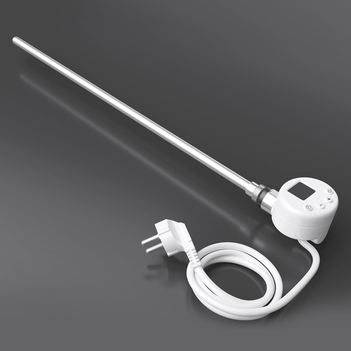 glasvilla Heizstab con termostato electrocalentador con pantalla LCD cartucho calefactor de acero inoxidable elemento calefactor para radiadores de baño calefacciones toalleros