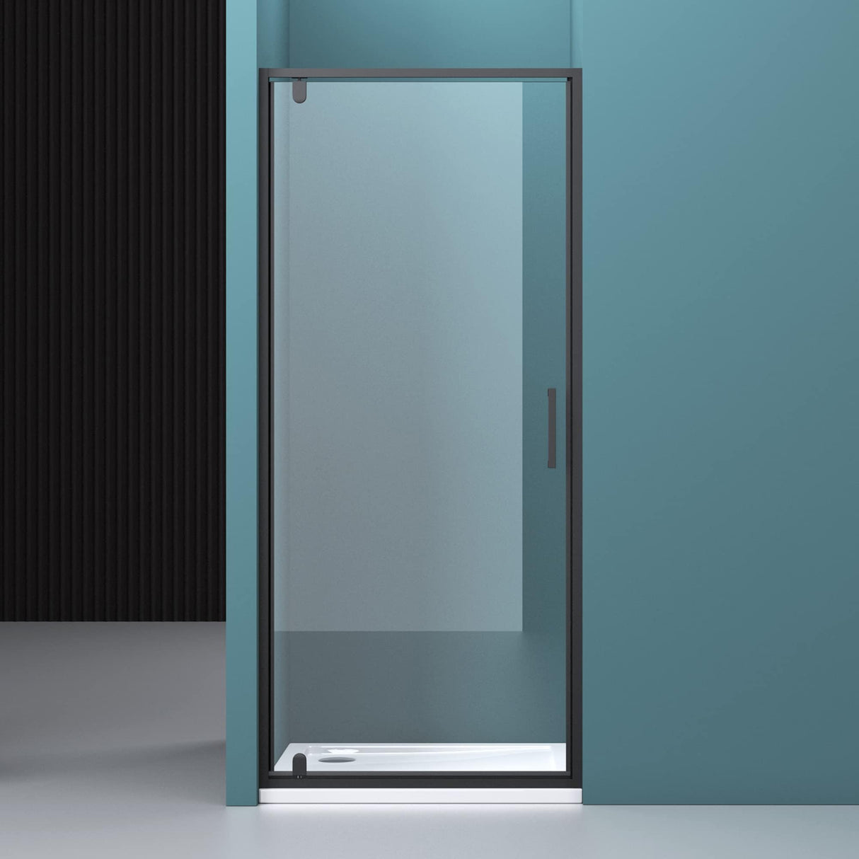 glasvilla Puerta de ducha Puerta de nicho ducha Separación de ducha Cabina de ducha Puerta de nicho giratoria Pared de ducha 8mm Vidrio claro ESG de seguridad con recubrimiento nano Teramo61K