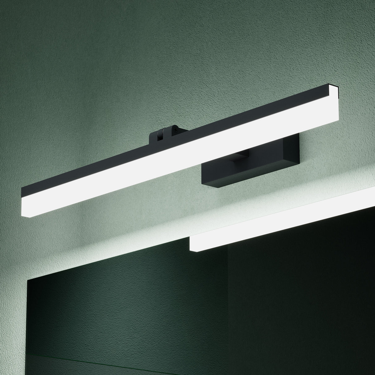 Lampe de salle de bain LED pour miroir Glasvilla 40 cm | Lampe miroir, lampe de salle de bain 6000K | Luxaris 9W rotatif à 180°