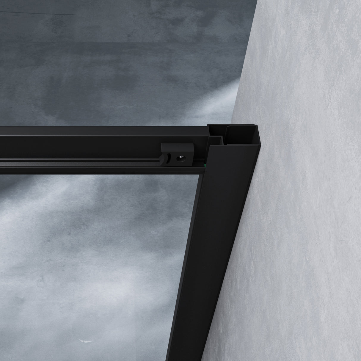 cabina de ducha Duschabtrennung ducha de esquina de vidrio de seguridad con puerta corredera NANO 190cm Ravenna16L-K