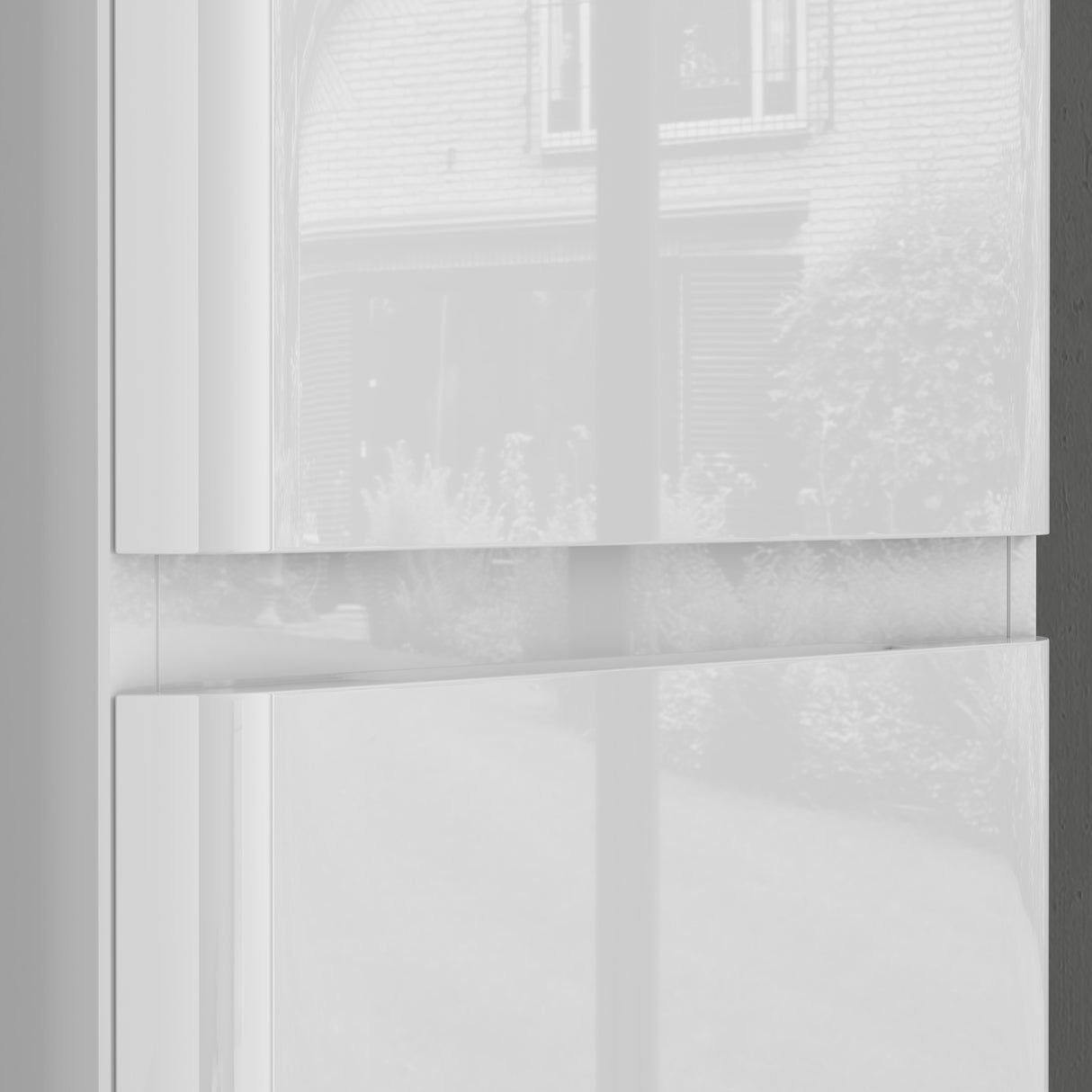 glasvilla armario lateral armario de baño con 2 puertas y 4 compartimentos BxT: 35x20 cm armario alto estantería de baño armario multiusos Lucca