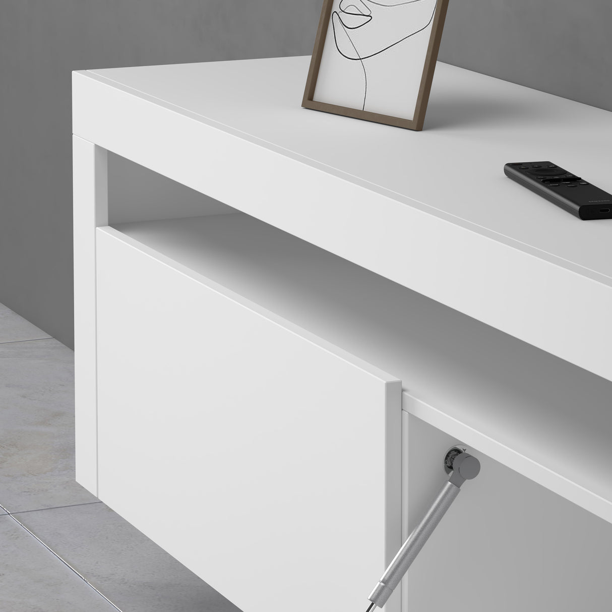 glasvilla Fernsehschrank TV Schrank Lowboard Hängeschrank 2 Türen mit Soft-Close Fernsehtisch für Wohnzimmer BTH: 160x40x46 cm Fernsehschrank01