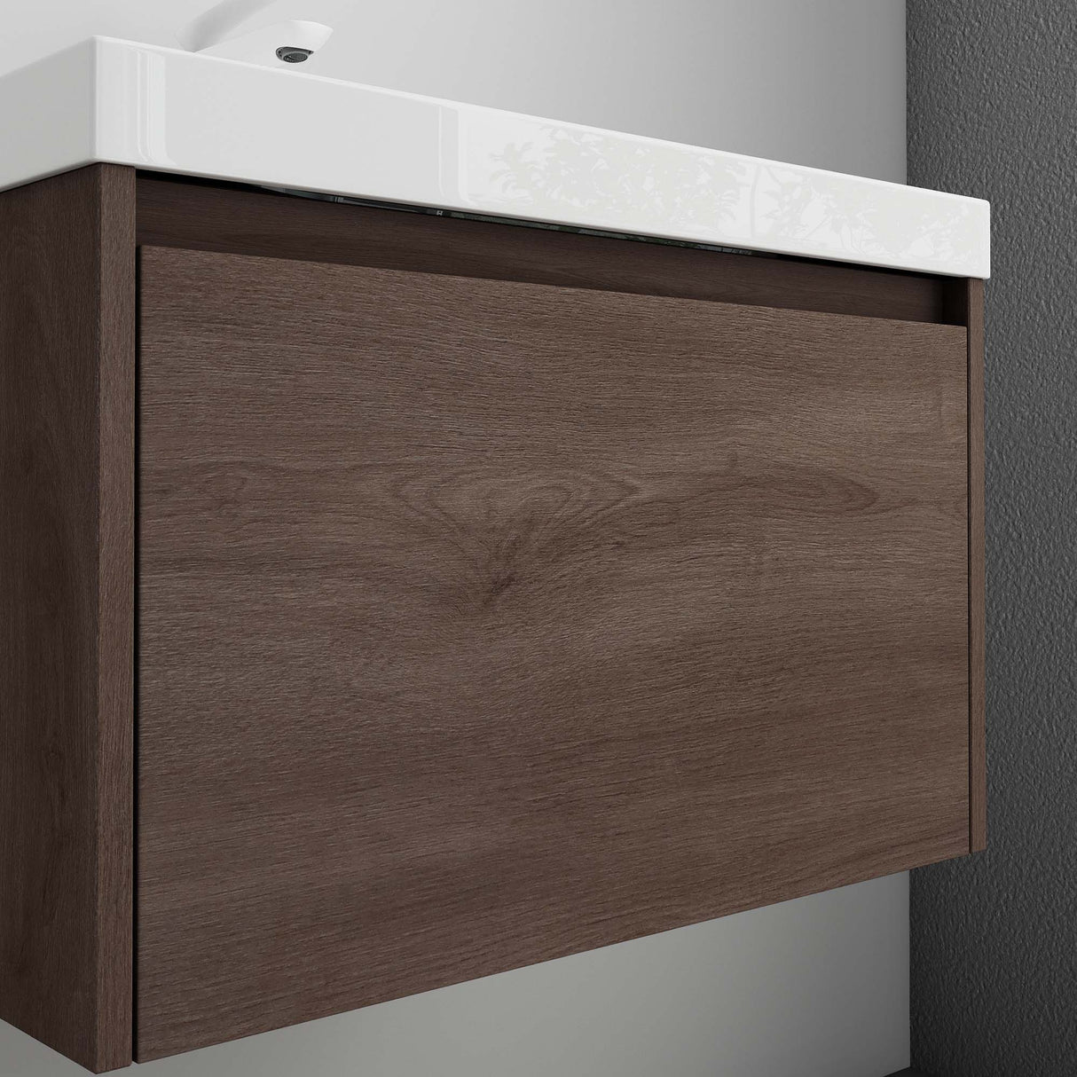 conjunto de muebles de baño glasvilla mueble bajo lavabo con lavabo de mineral Salerno