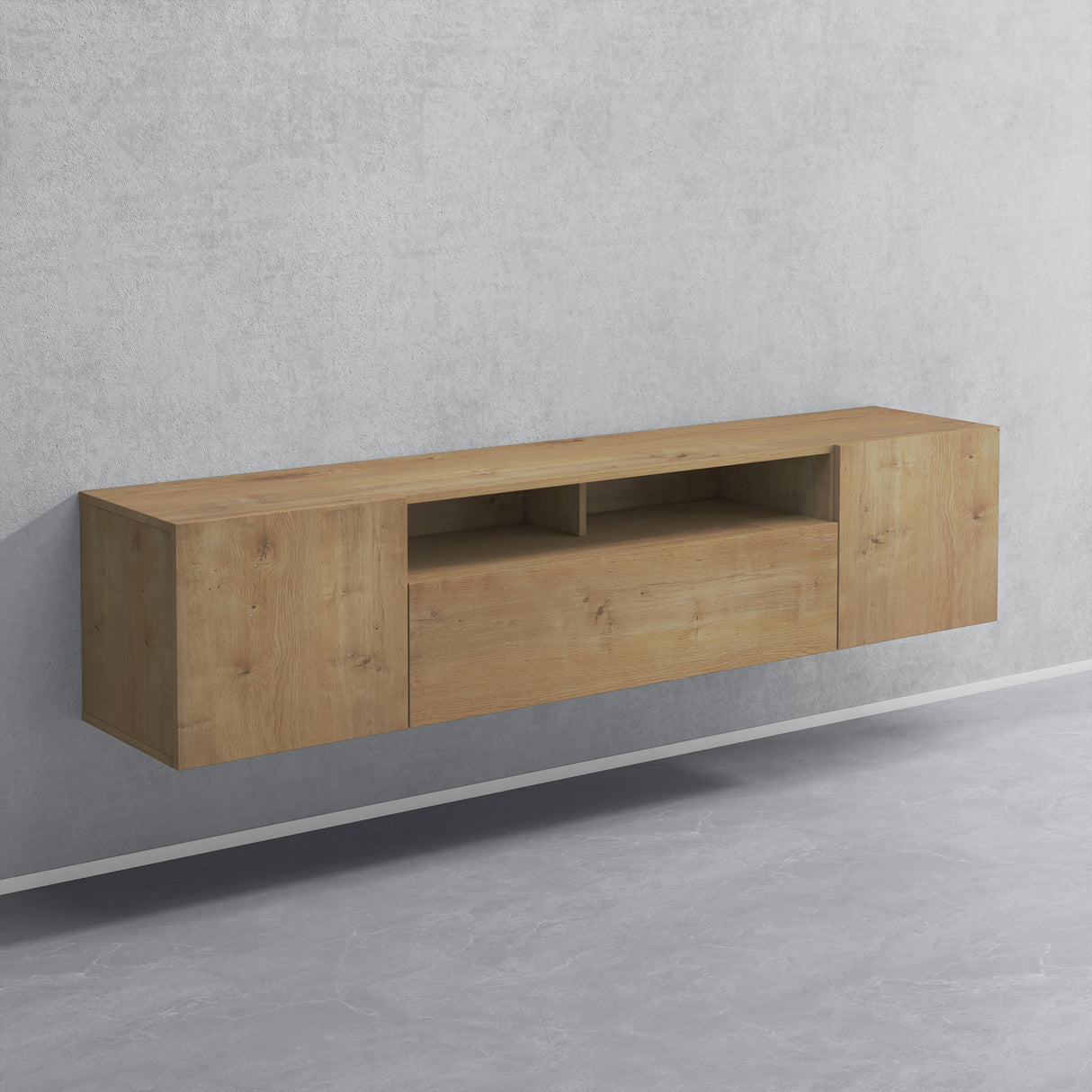 glasvilla TV Schrank Fernsehschrank 3 Türen mit Soft-Close Lowboard Hängeschrank Fernsehtisch für Wohnzimmer Fernsehschrank03