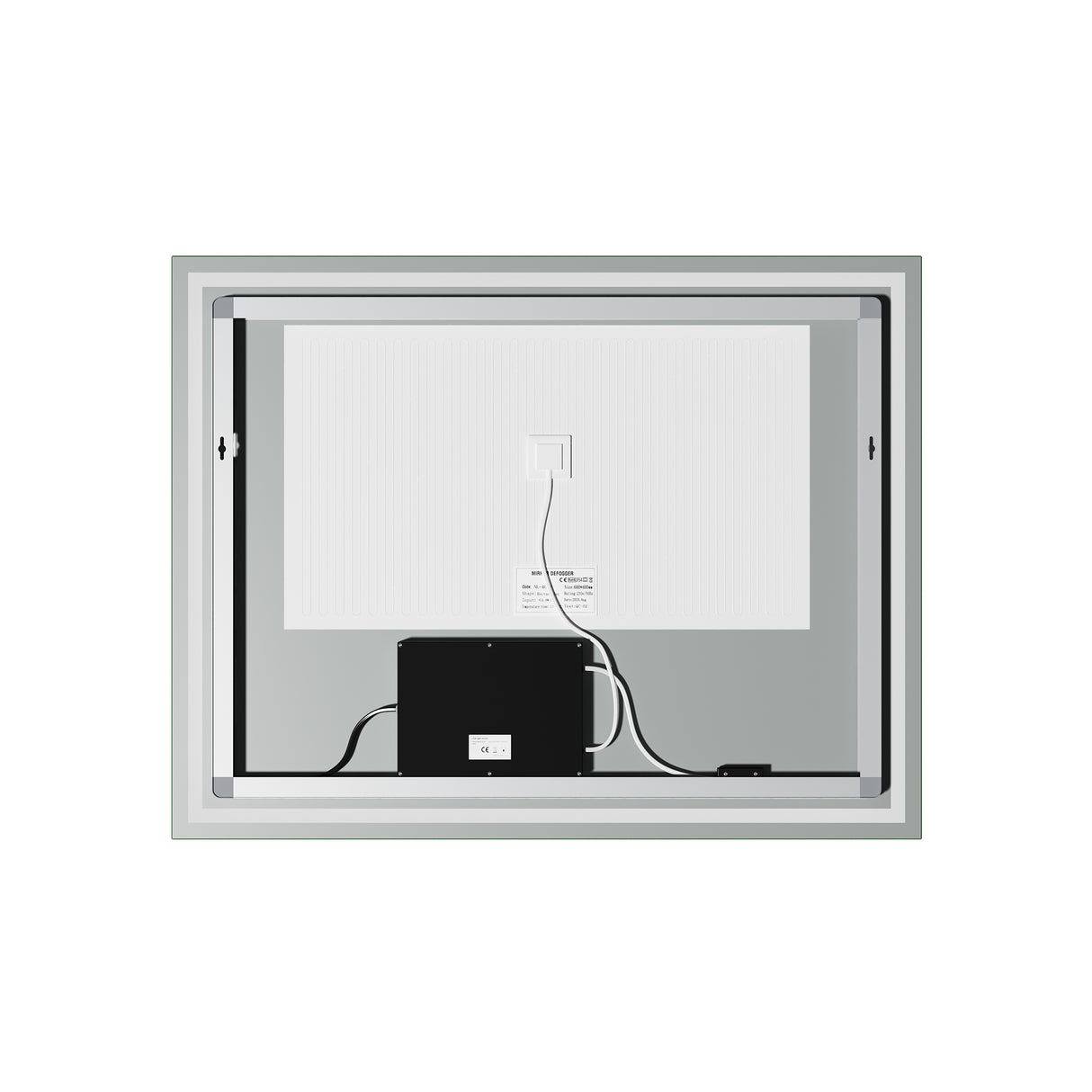 glasvilla Espejo de pared Espejo de baño LED Espejo de baño con interruptor táctil, sin vaho gracias a la capa antifog Espejo LED02