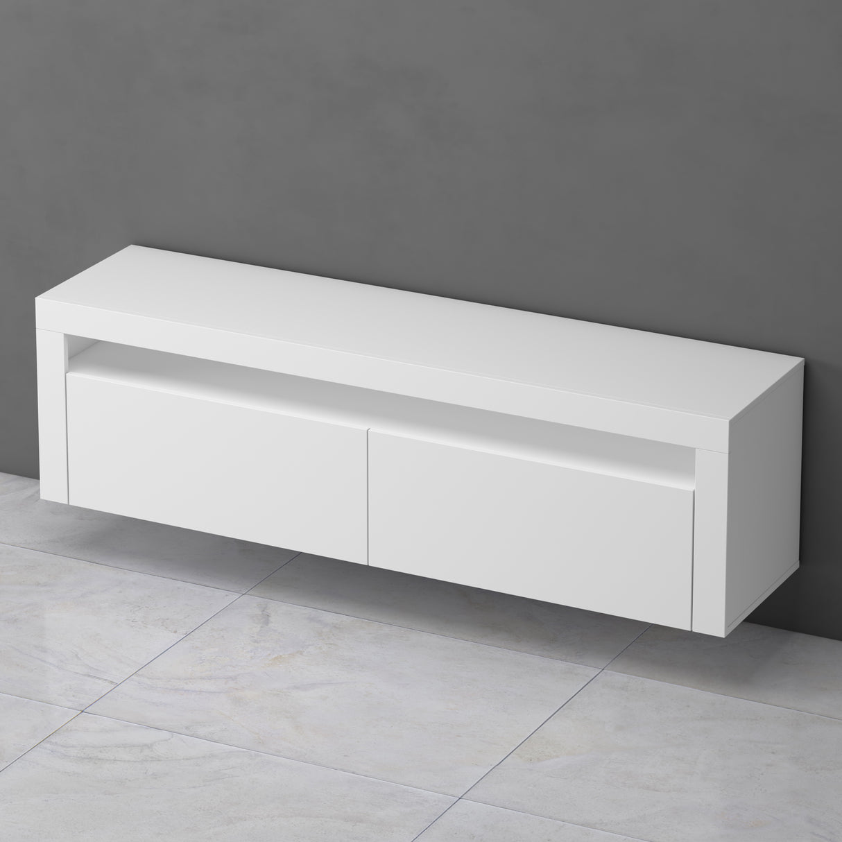 glasvilla Fernsehschrank TV Schrank Lowboard Hängeschrank 2 Türen mit Soft-Close Fernsehtisch für Wohnzimmer BTH: 160x40x46 cm Fernsehschrank01