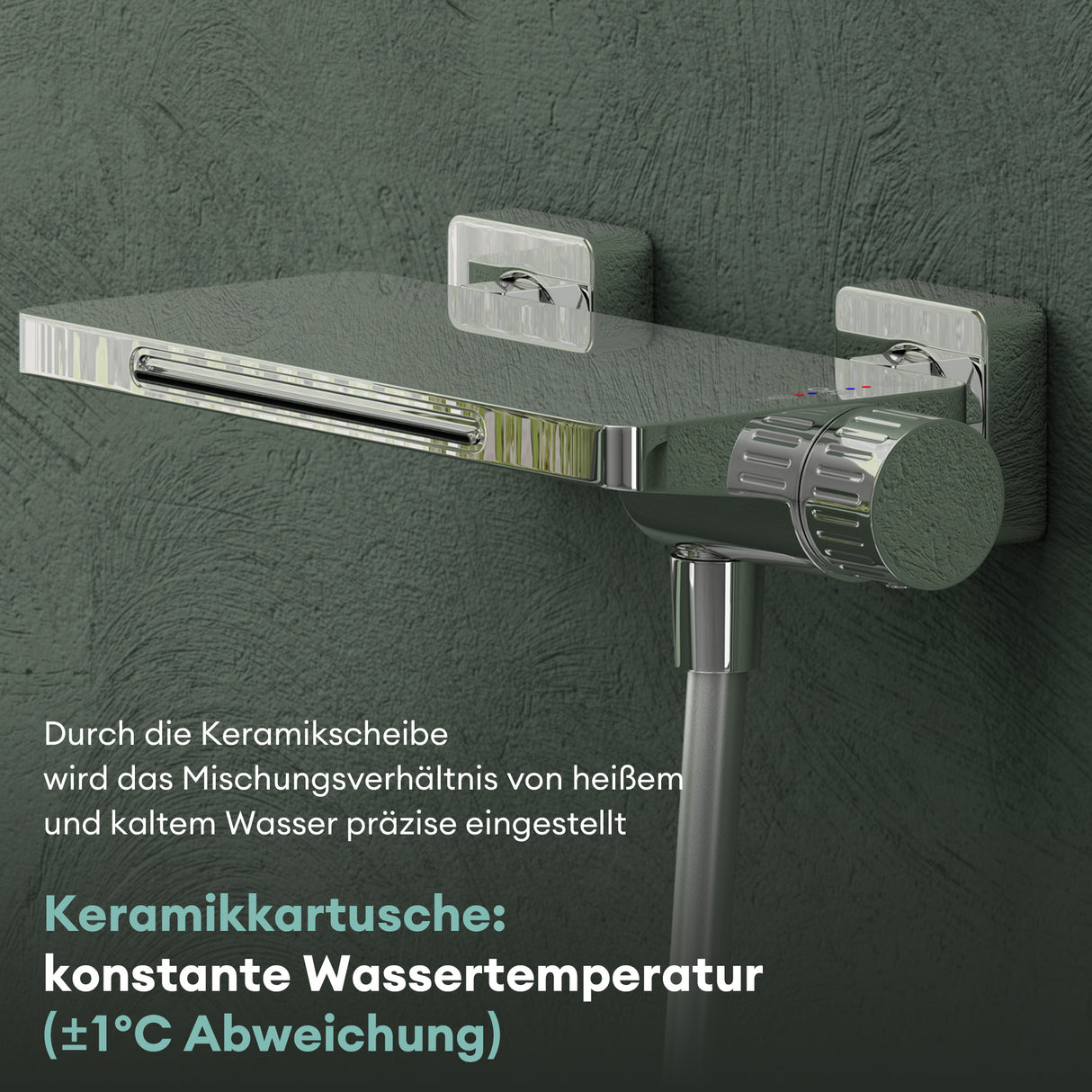 grifos de bañera glasvilla con ducha de mano, grifo de bañera con cascada, tipos de chorro, ducha de mano de latón, incluye barra de ducha y manguera de ducha