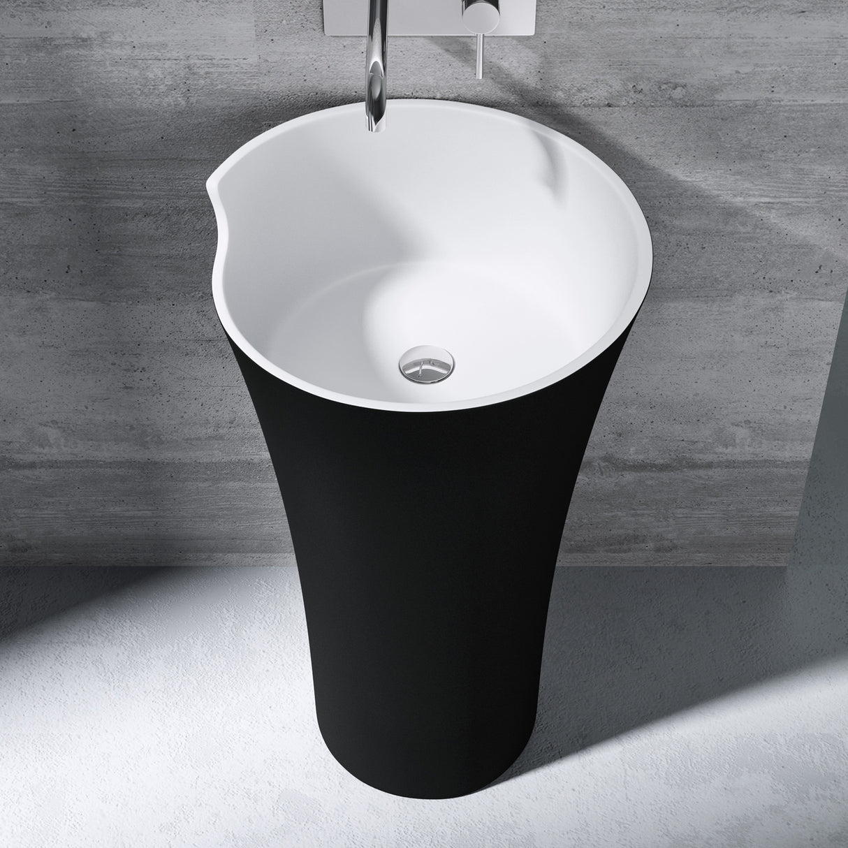 lavabo de diseño glasvilla freestanding Col30 de mineral compuesto