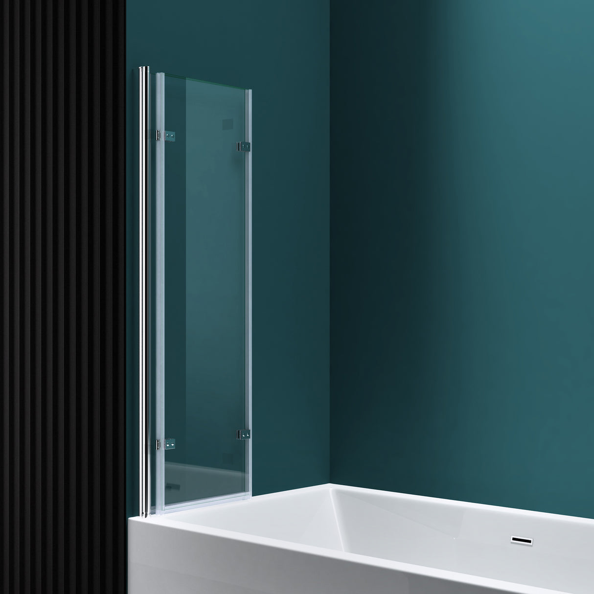 glasvilla Duschwand para bañera pared de bañera mampara de bañera 6mm vidrio de seguridad con sellado NANO accesorio de bañera separación de bañera Cortona116