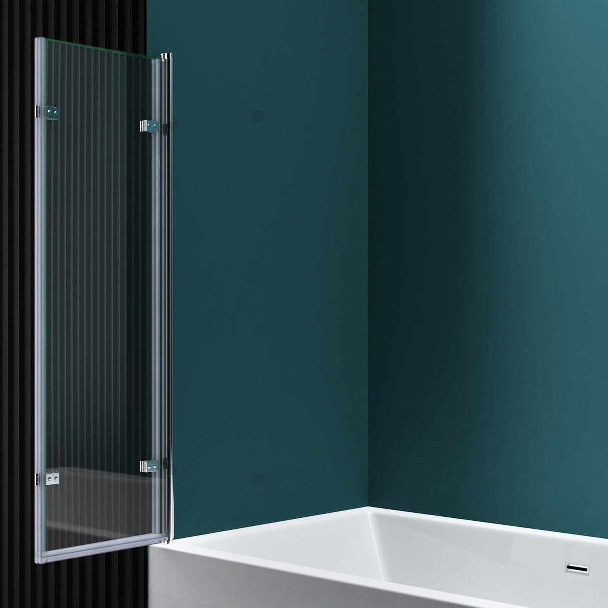 glasvilla Duschwand para bañera pared de bañera mampara de bañera 6mm vidrio de seguridad con sellado NANO accesorio de bañera separación de bañera Cortona116