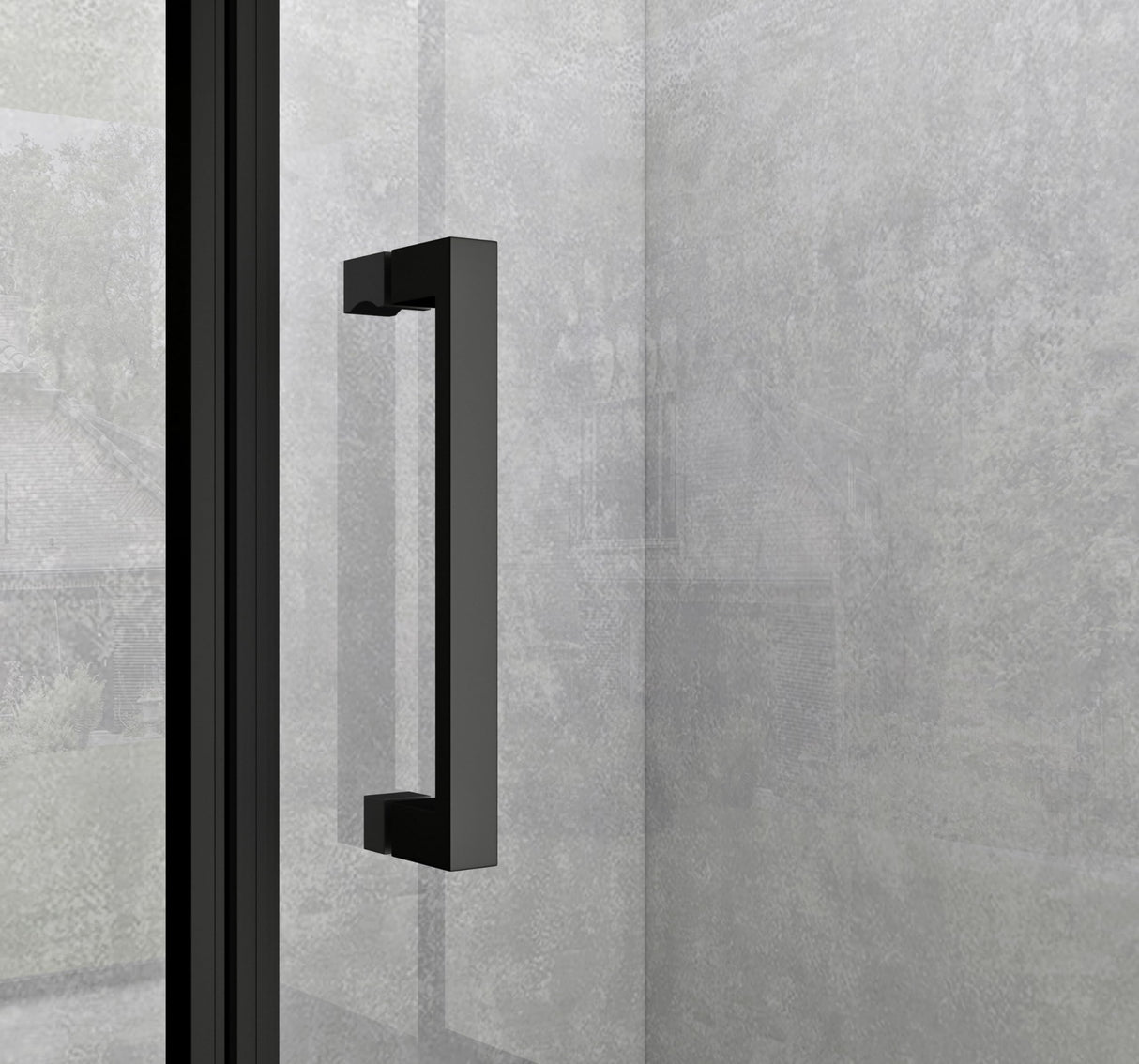 glasvilla Duschkabine Hebe-Senk-Mechanismus 8mm ESG-Sicherheitsglas Nano-Beschichtung Rav36-Plus schwarz