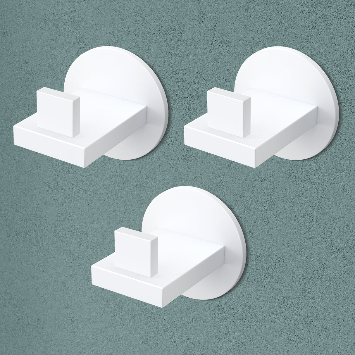 Glasvilla Design – Ganchos de pared de acero inoxidable Stalo-08 / Stalo-09 con montaje adhesivo o atornillado