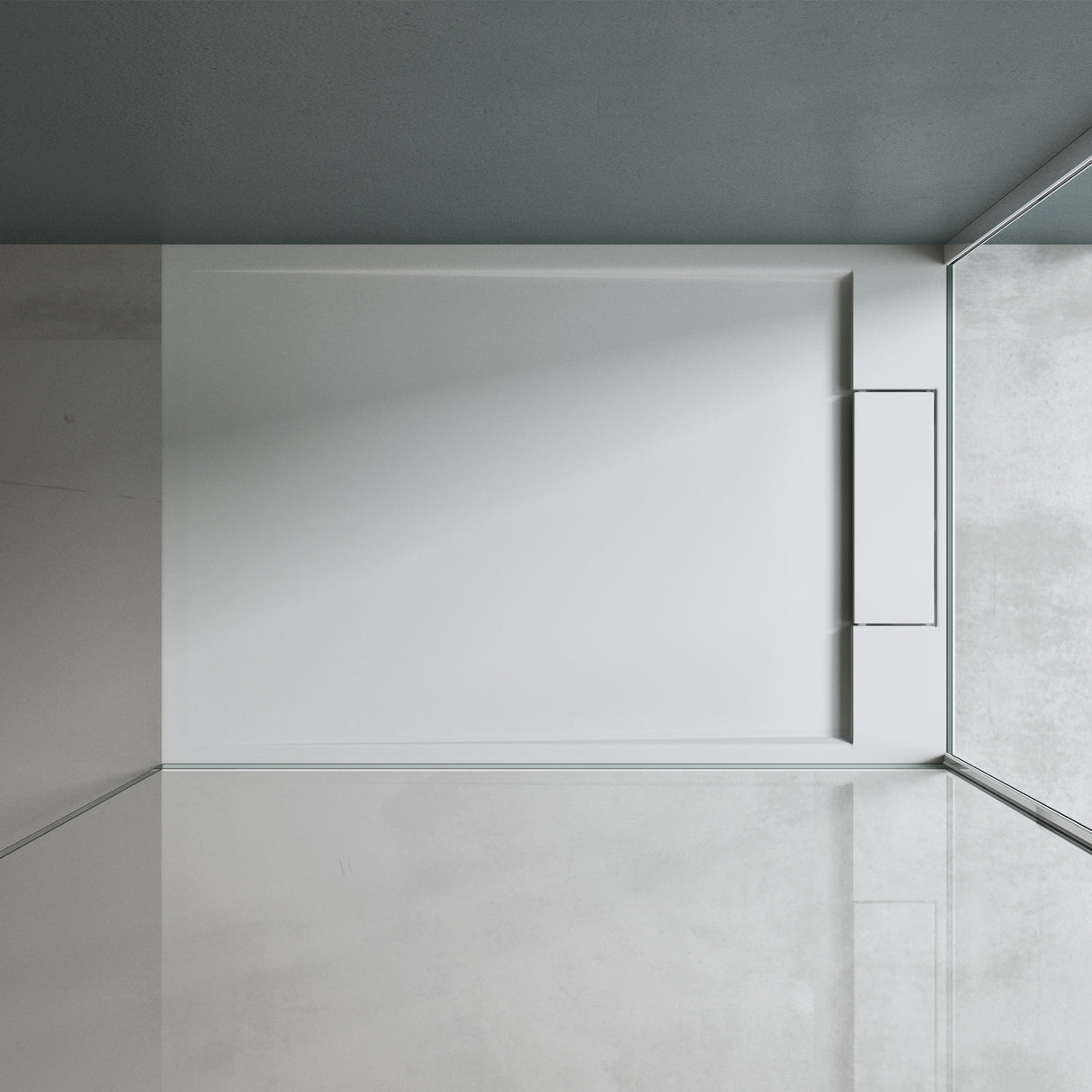 glasvilla Receveur de Douche Bac à Douche Rectangulaire 70-160 cm en Solid Surface Geoma