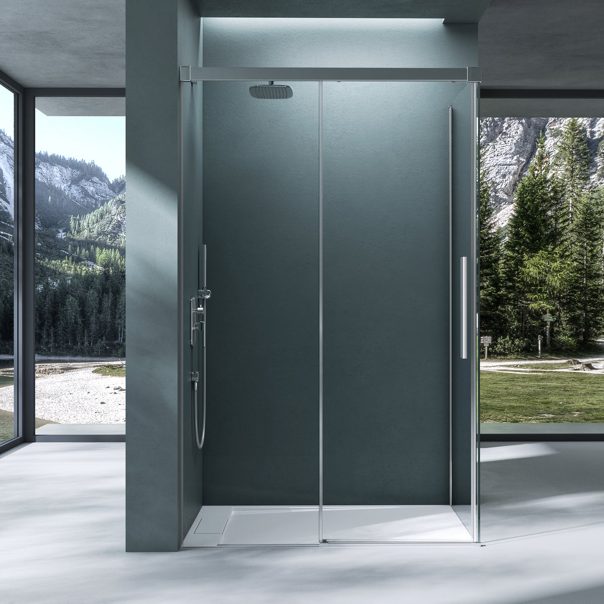 cabina de ducha glasvilla puerta corredera 6mm vidrio de seguridad ESG separación de ducha elevación lateral incl. mecanismo de cierre suave Ravenna12K