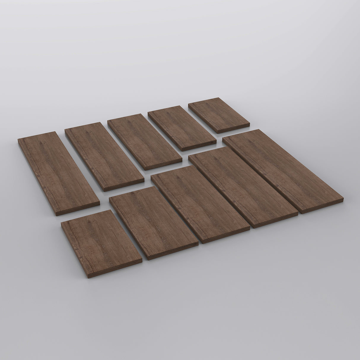 glasvilla Waschbeckenauflage inkl. 2x Edelstahlkonsolenträger Waschtischhalter Waschtischplatte HolzplattePlatte