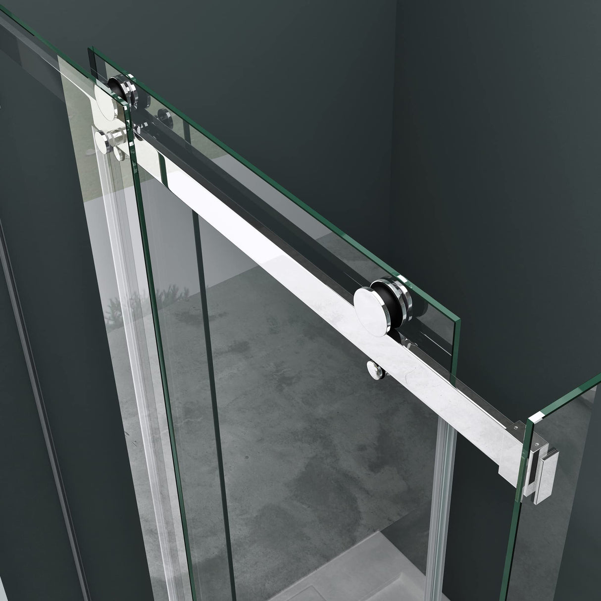 cabina de ducha glasvilla puerta corredera ducha de esquina 8mm ESG con recubrimiento NANO soporte de 4 puntos ducha Rav17-2K