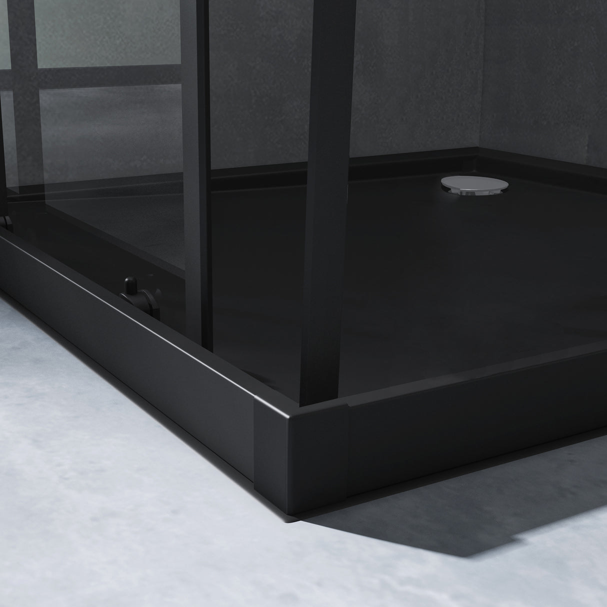 cabina de ducha Duschabtrennung ducha de esquina de vidrio de seguridad con puerta corredera NANO 190cm Ravenna16L-K