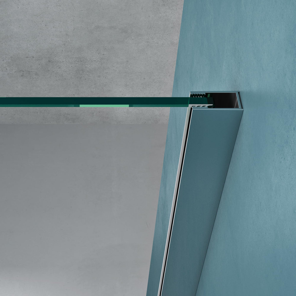 glasvilla Mampara de ducha para ducha separación de ducha con 2 elementos laterales fijos 8mm vidrio de seguridad ESG ducha a ras de suelo vidrio transparente sellado NANO Bremen01K/MS-T