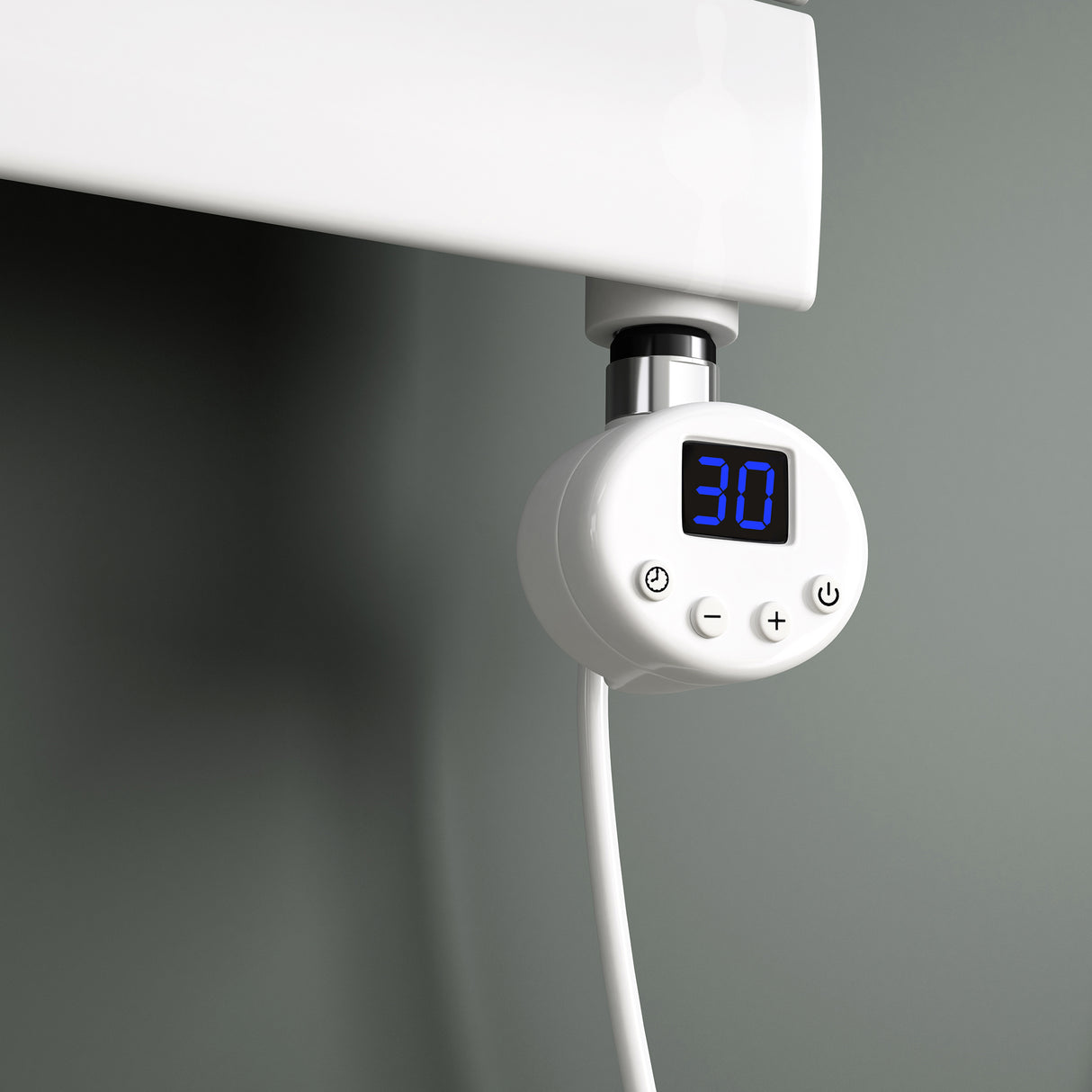 glasvilla Heizstab con termostato electrocalentador con pantalla LCD cartucho calefactor de acero inoxidable elemento calefactor para radiadores de baño calefacciones toalleros