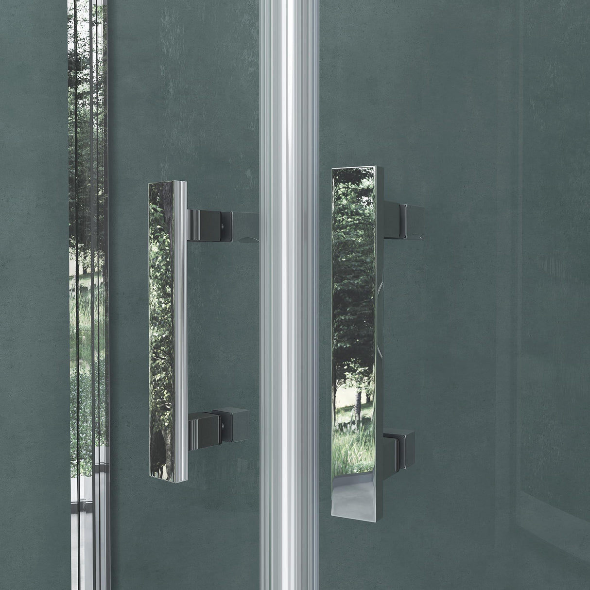 glasvilla Duschabtrennung Viertelkreis con 2 puertas abatibles ducha ESG-Sicherheitsglas Nano-Beschichtung Ravenna52K