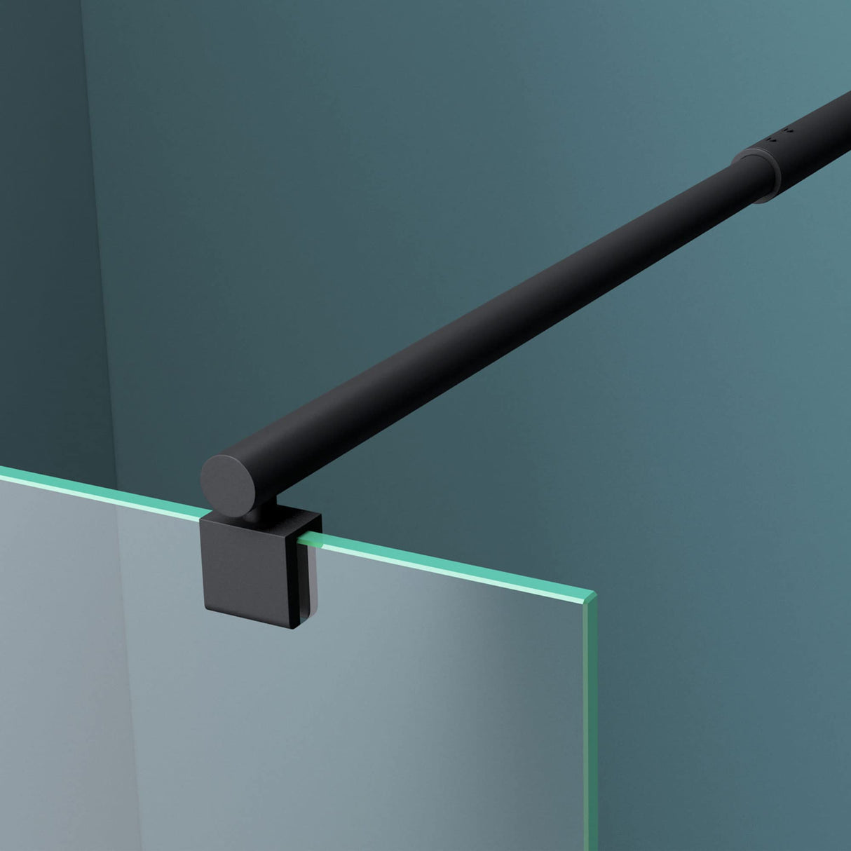 glasvilla Haltestange Duschwand Duschabtrennung Duschglaswand | Stabilisator para ducha Walk in | giratorio 180° para grosor de vidrio de 6-10 mm