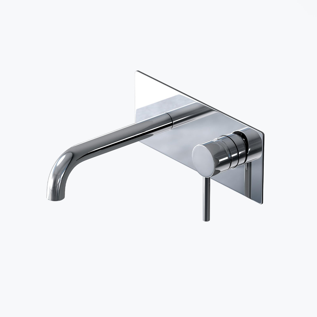 glasvilla Armatur Wandarmatur edel verchromt Waschbeckenarmatur inkl. Einbaukörper