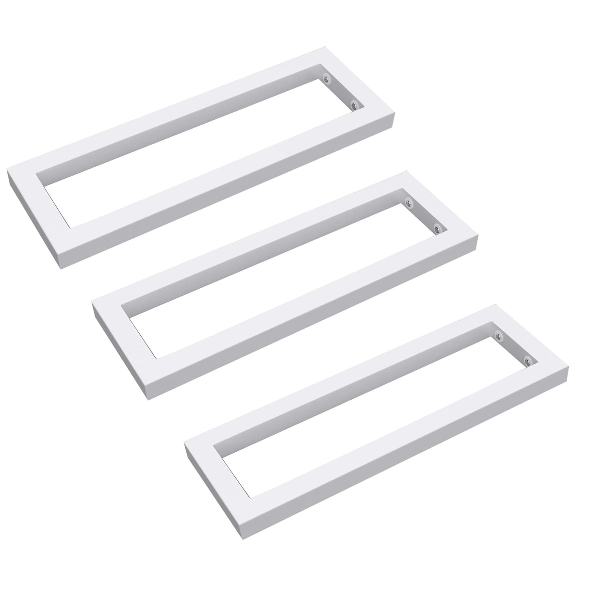 glasvilla Diseño Consola de Pared de Acero Inoxidable Soporte para Lavabo 3 Piezas WH01